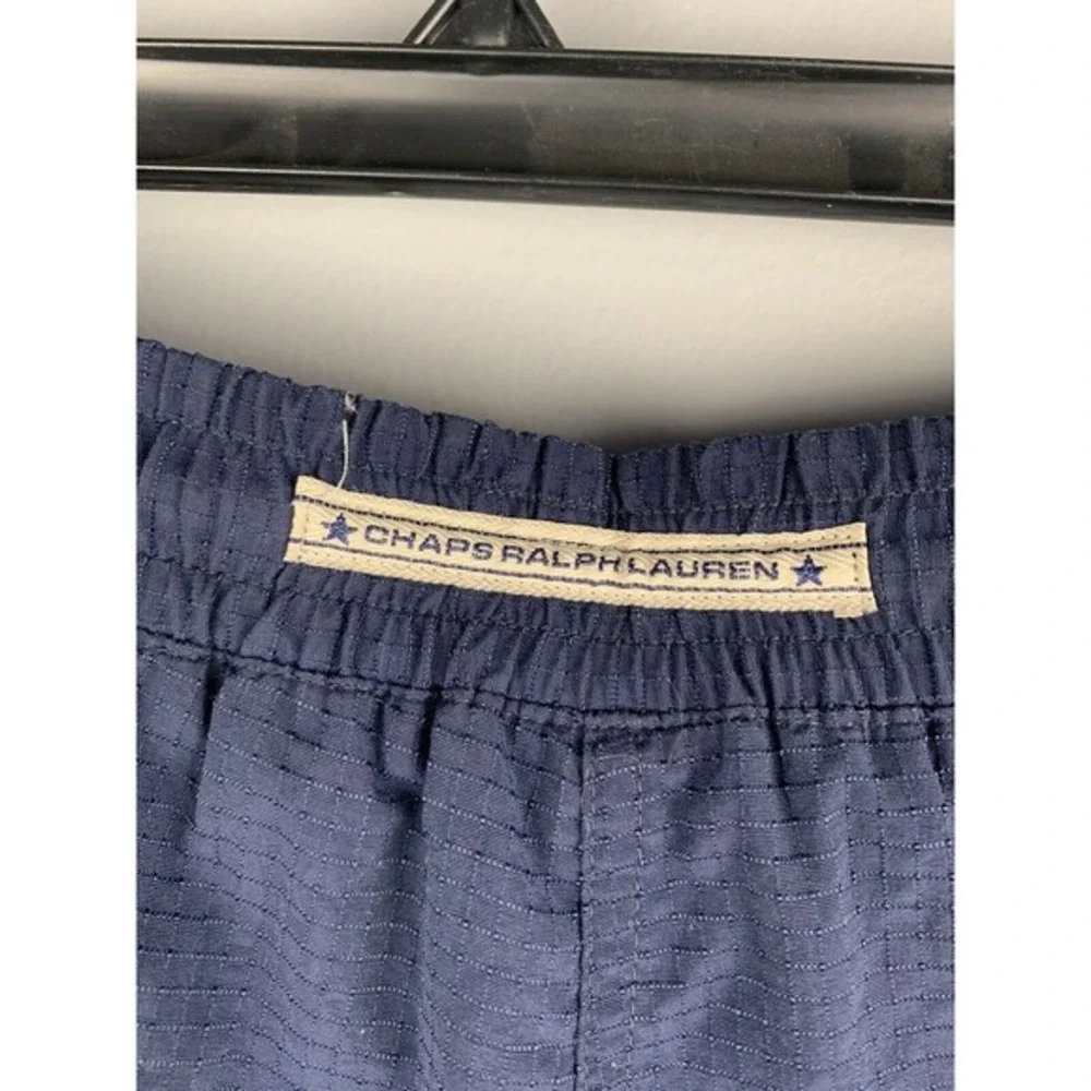 Chaps Ralph Lauren‎ Spellout Swim Trunks Mens XL Shorts Navy Blue Beach